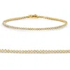 Pompeii3 14k Yellow Gold 1ct Tw Natural Diamond Tennis Line Bracelet 7" In Multi