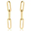 Pompeii3 14k Yellow Gold Clip Dangle Women's Earrings 3/4" Tall In Multi