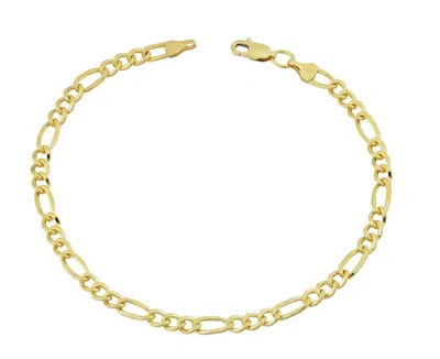 Pompeii3 14k Yellow Gold-filled Figaro Link Bracelet (8.5 Inch) In Multi