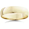 Pompeii3 14k Yellow Gold High Polished Mens Wedding Band Ring Plain Size Selectable In Multi