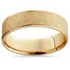 Pompeii3 14k Yellow Gold Mens Brushed Hammered Wedding Band 6mm Size Selectable In Multi