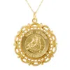 Pompeii3 14k Yellow Gold St. Anthony Medal Pendant 1" Tall 3.5 Grams In Gold