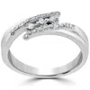 Pompeii3 1/5 Ct Princess Cut Diamond 3 Stone Engagement Anniversary Ring 10k White Gold In Multi