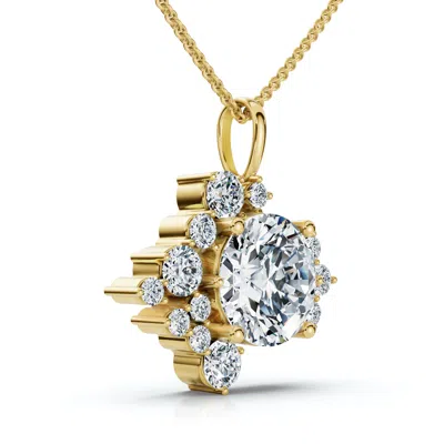 Pompeii3 1.50ct Diamond Pendant 14k Gold Women's 18" Necklace Lab Grown