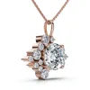 Pompeii3 1.50ct Diamond Pendant 14k Gold Women's 18" Necklace Lab Grown In Multi