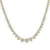 Pompeii3 15.80ct Certified Diamond Tennis Necklace 18k Yellow Gold Lab Grown (f-g,vs2-i1) In Multi