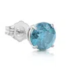 Pompeii3 1/5ct Blue Diamond Single Stud 10k White Gold In Multi
