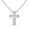 Pompeii3 1/5ct Diamond Cross Pendant Lab Grown 18" Necklace Ef/vs In White