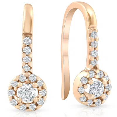 Pompeii3 1/5ct Diamond Earrings Rose Gold In Multi