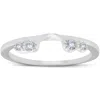 Pompeii3 1/5ct Diamond Enhancer Ring 14k White Gold In Silver