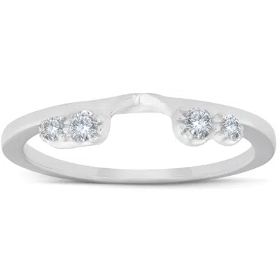 Pompeii3 1/5ct Diamond Enhancer Ring 14k White Gold In Silver