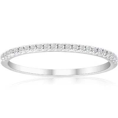Pompeii3 1/5ct Diamond Wedding Band 10k White Gold In Multi