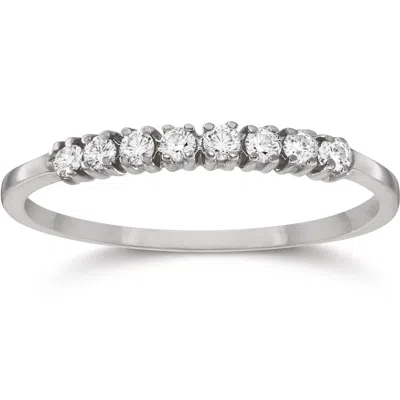 Pompeii3 1/5ct Diamond Wedding Ring 14k White Gold In Multi