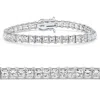 Pompeii3 16.30ct Princess Cut Diamond 7" Tennis Bracelet 14k Gold Lab Grown In Multi