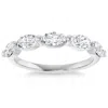 Pompeii3 1.75ct Oval Diamond Wedding Ring Anniversary Stackable Band 14k Gold Lab Grown In Multi