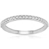 Pompeii3 1/8ct Stackable Womens Diamond Wedding Ring 10k White Gold In Multi