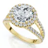 Pompeii3 1.90ct Diamond Engagement Ring Split Shank Ring 14k Gold Or Platinum Lab Grown