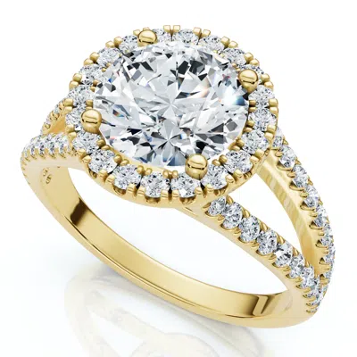 Pompeii3 1.90ct Diamond Engagement Ring Split Shank Ring 14k Gold Or Platinum Lab Grown In Multi