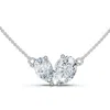Pompeii3 1.90ct Heart To Heart Diamond Pendant 14k Gold Women's 18" Necklace Lab Grown In White