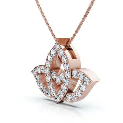 Pompeii3 1ct Beverly Diamond Halo Bezel Pendant 14k Gold 18" Necklace Lab Grown