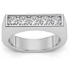 Pompeii3 1ct Diamond 5-stone Men's Ring In 10k White, Yellow, Or Rose Gold In Multi