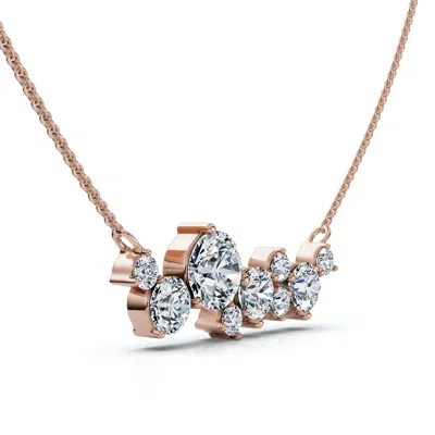 Pompeii3 1ct Diamond Constellation Pendant Lab Grown 18" Chain Ef/vs In Gold
