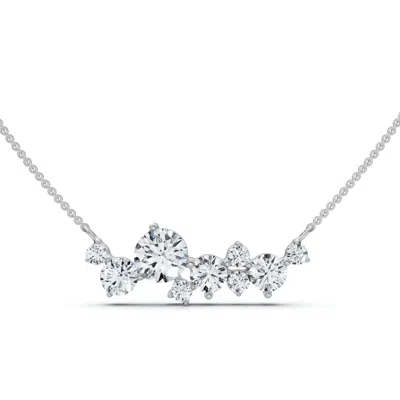Pompeii3 1ct Diamond Constellation Pendant Lab Grown 18" Chain Ef/vs In Metallic