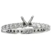 Pompeii3 1ct Diamond Eternity Engagement Ring 14k White Gold Setting Semi Mount In Multi