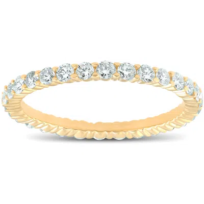 Pompeii3 1ct Diamond Eternity Ring 14k Yellow Gold Size Selectable In Multi
