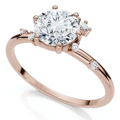 Pompeii3 1ct Diamond Flame Engagement Ring 14k Gold Lab Grown Ef/vs