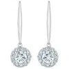 Pompeii3 1ct Diamond Floral Shape Studs Lab Grown Earrings White Or Yellow Gold In White