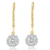 Pompeii3 1ct Diamond Floral Shape Studs Lab Grown Earrings White Or Yellow Gold In Gold