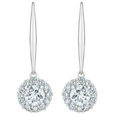 Pompeii3 1ct Diamond Floral Shape Studs Lab Grown Earrings White Or Yellow Gold In Metallic
