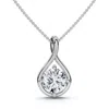 Pompeii3 1ct Diamond Infinity Pendant 14k Gold Necklace 18" Lab Grown Ef/vs In White
