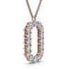 Pompeii3 1ct Diamond Initial "0" Pendant 14k Gold 18" Necklace Lab Grown 5/8" Tall In Gold
