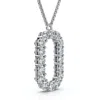 Pompeii3 1ct Diamond Initial "0" Pendant 14k Gold 18" Necklace Lab Grown 5/8" Tall In Metallic