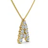Pompeii3 1ct Diamond Initial "a" Pendant 14k Gold 18" Necklace Lab Grown 5/8" Tall In Gold