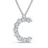 Pompeii3 1ct Diamond Initial "c" Pendant 14k Gold 18" Necklace Lab Grown 5/8" Tall In Metallic