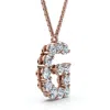 Pompeii3 1ct Diamond Initial "g" Pendant 14k Gold 18" Necklace Lab Grown 5/8" Tall In Gold