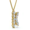 Pompeii3 1ct Diamond Initial "k" Pendant 14k Gold 18" Necklace Lab Grown 5/8" Tall In Gold