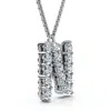 Pompeii3 1ct Diamond Initial "n" Pendant 14k Gold 18" Necklace Lab Grown 5/8" Tall In Metallic