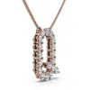 Pompeii3 1ct Diamond Initial "r" Pendant 14k Gold 18" Necklace Lab Grown 5/8" Tall In Gold