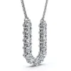 Pompeii3 1ct Diamond Initial "u" Pendant 14k Gold 18" Necklace Lab Grown 5/8" Tall In Silver