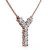 Pompeii3 1ct Diamond Initial "y" Pendant 14k Gold 18" Necklace Lab Grown 5/8" Tall In Gold