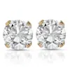 Pompeii3 1ct Diamond Studs 14k Yellow Gold In Multi