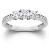 Pompeii3 1ct Diamond Three Stone Ring 14k White Gold In Multi