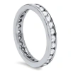 Pompeii3 1ct Diamond Wedding Eternity Stackable 14k Ring New White Gold In Multi