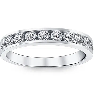Pompeii3 1ct Diamond Wedding Ring 14k White Gold Size Selectable In Metallic