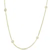 Shop Pompeii3 1ct Diamonds By The Yard 18" 14k Yellow Gold Womens Necklace In Multi