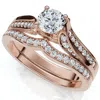 Pompeii3 1ct Engagement Wedding Ring Set 14k Gold Or Platinum Lab Grown In Multi